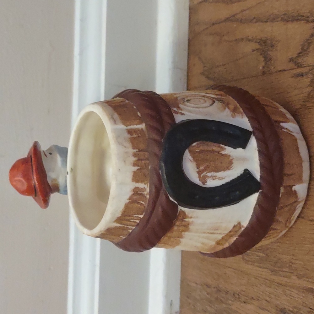 3 Vintage Occupied Japan Cowboy Barrel Mugs - Picture 8 of 16